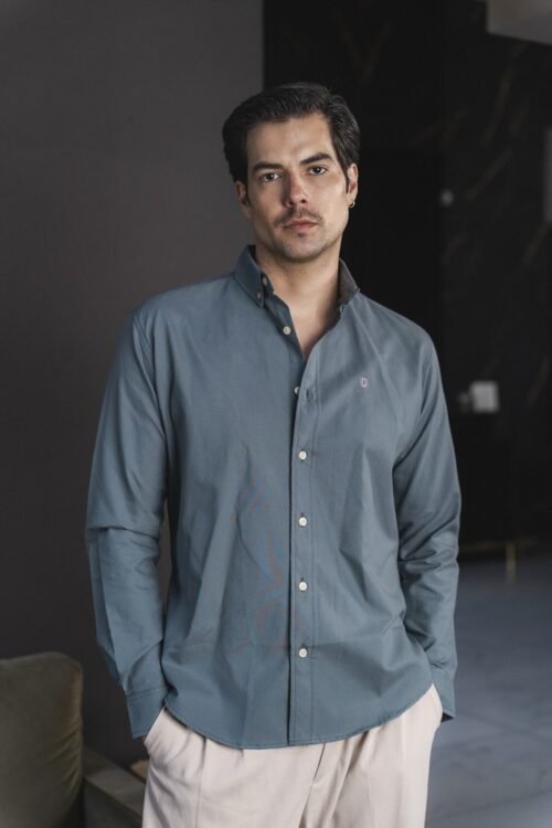 Camisa básica azul | FOR3486