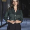 Camisa básica verde | FOR3489