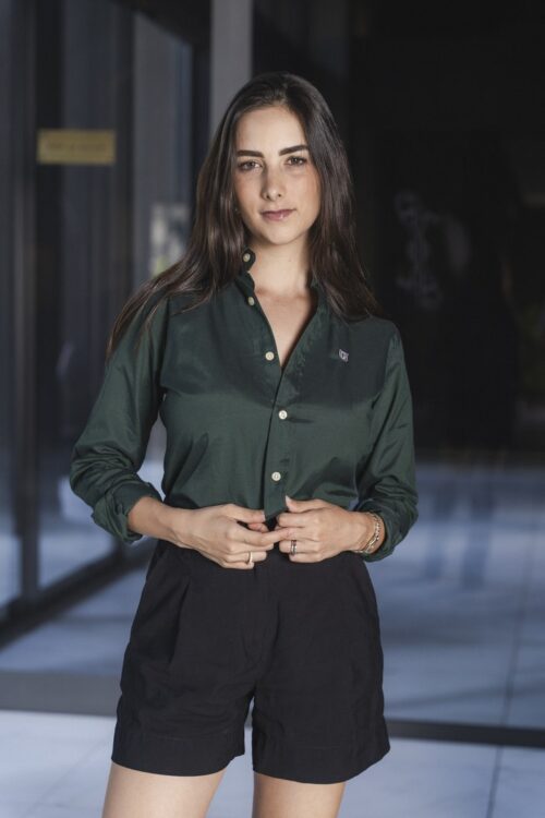 Camisa básica verde | FOR3489