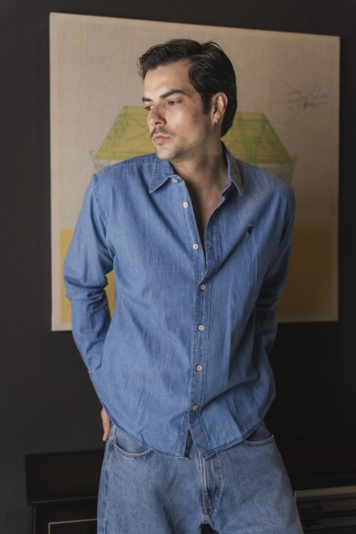 Camisa básica mezclilla | FOR3492