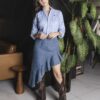 Camisa de cuadros cielo y blanco | FOR3494 - Imagen 3