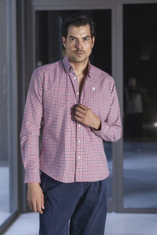 Camisa de cuadros rojo y negro | FOR3501