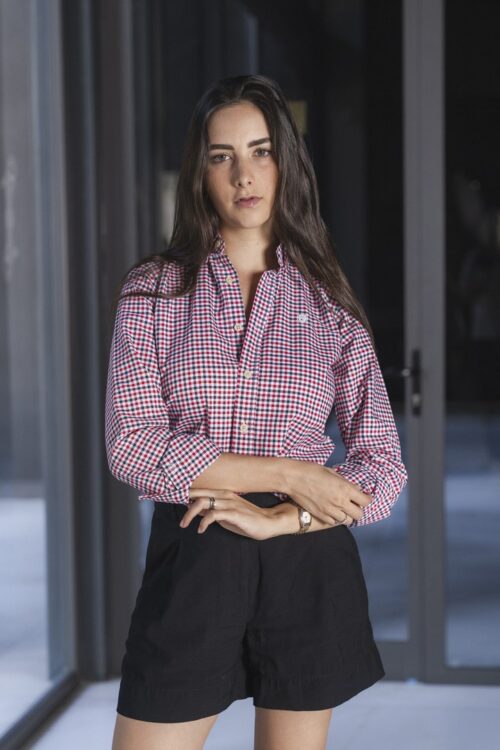 Camisa de cuadros rojo y negro | FOR3502
