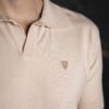 Playera polo punto tejido beige | POL0032 - Imagen 4