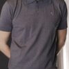 Playera polo punto tejido gris | POL0036 - Imagen 3